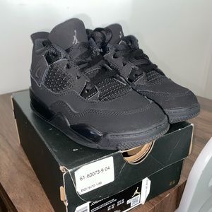 Toddler Retro 4s Black Cat